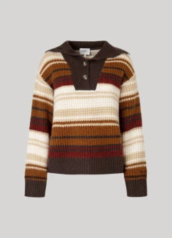 STRIPED POLO KNIT -Winter Clothes Store PL702033 859 01 FL
