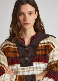 STRIPED POLO KNIT -Winter Clothes Store PL702033 859 03 MO