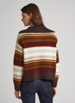 STRIPED POLO KNIT -Winter Clothes Store PL702033 859 04 MO