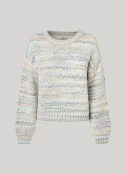 STRIPED PERKINS COLLAR KNIT -Winter Clothes Store PL702035 0AA 01 FL