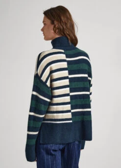 STRIPED TURTLENECK KNIT -Winter Clothes Store PL702041 692 04 MO