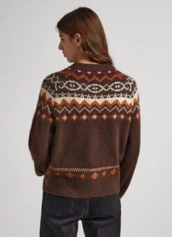 CREW NECK JACQUARD JUMPER -Winter Clothes Store PL702053 874 04 MO