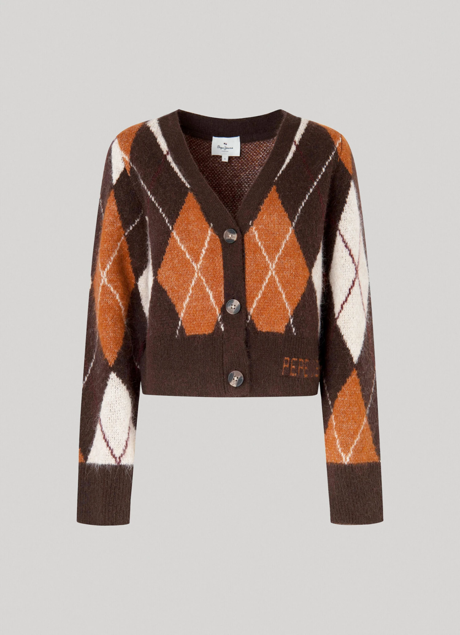 ARGYLE JACQUARD CARDIGAN 8 ARGYLE JACQUARD CARDIGAN - Image 6