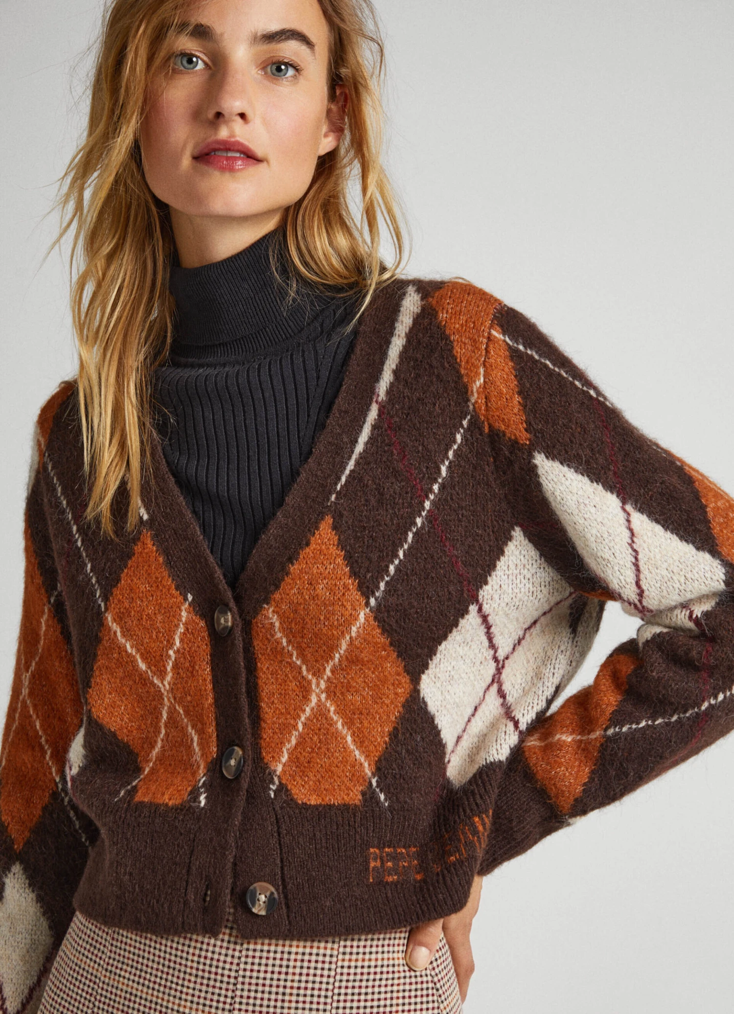 ARGYLE JACQUARD CARDIGAN 5 ARGYLE JACQUARD CARDIGAN - Image 3