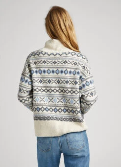 TURTLENECK JACQUARD KNIT -Winter Clothes Store PL702064 0AA 05 MO