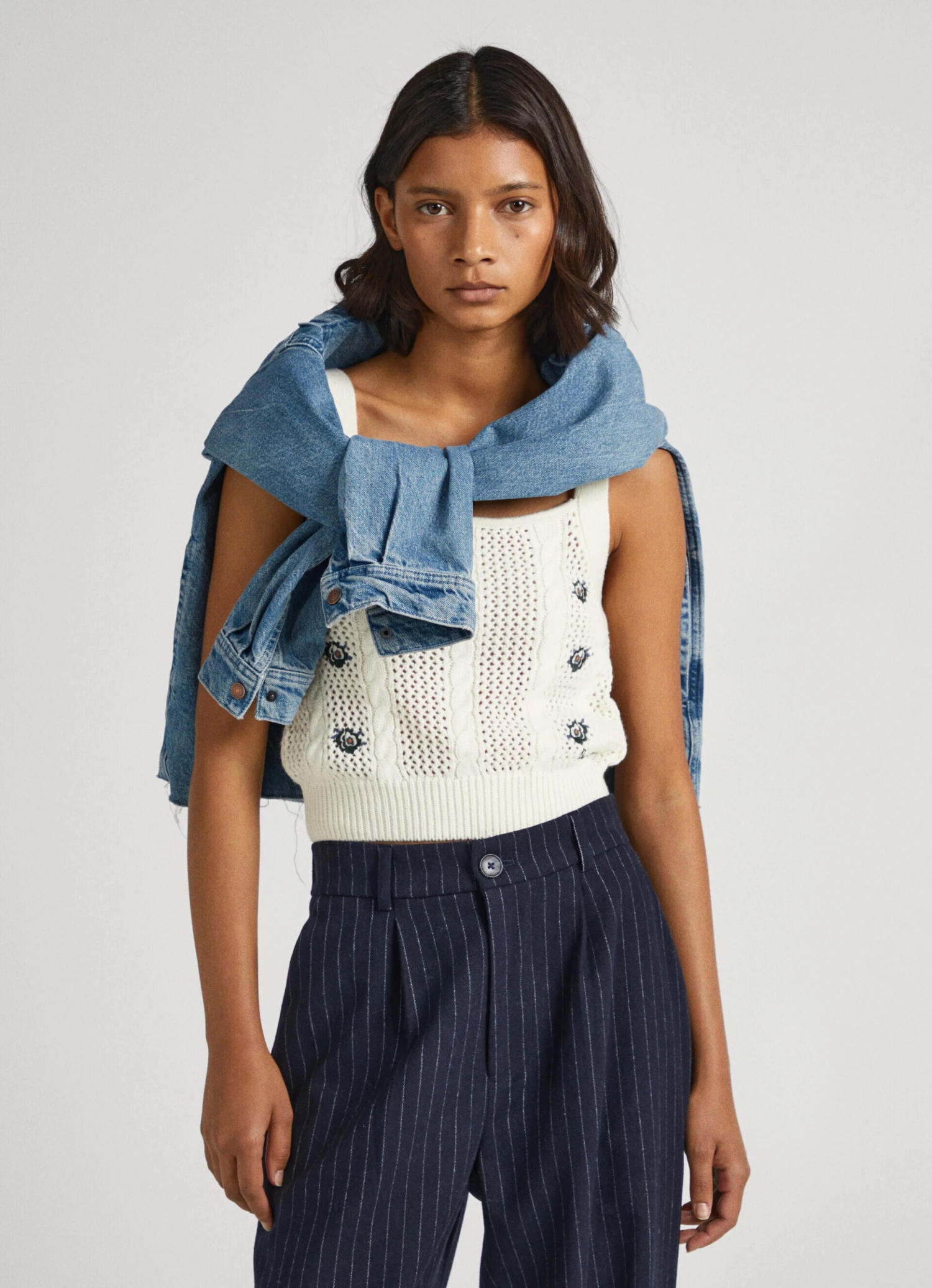 FLORAL KNIT TOP 4 FLORAL KNIT TOP - Image 2