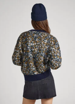 FLORAL JACQUARD KNIT 11 FLORAL JACQUARD KNIT -Winter Clothes Store PL702068 692 04 MO