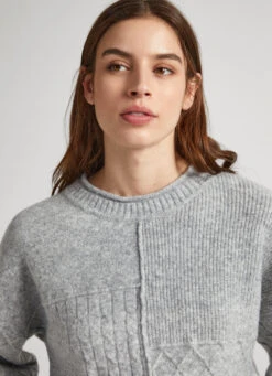 PATCHWORK KNIT -Winter Clothes Store PL702073 933 03 MO