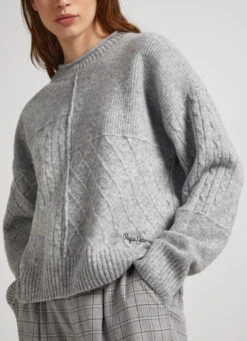 PATCHWORK KNIT -Winter Clothes Store PL702073 933 04 MO