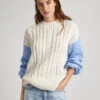 CONTRAST SLEEVE KNIT
