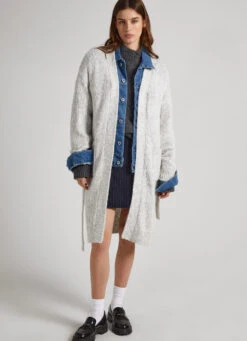 LONG CARDIGAN WITH BELT