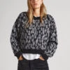 KNIT JUMPER WITH ANIMAL PRINT -Winter Clothes Store PL702095 999 01 MO