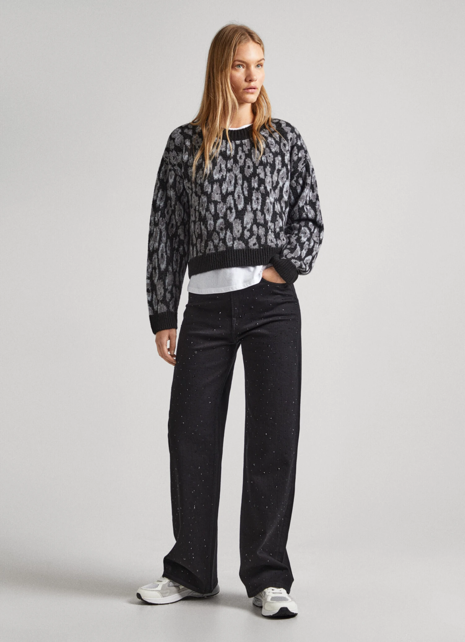 KNIT JUMPER WITH ANIMAL PRINT 4 KNIT JUMPER WITH ANIMAL PRINT - Image 2