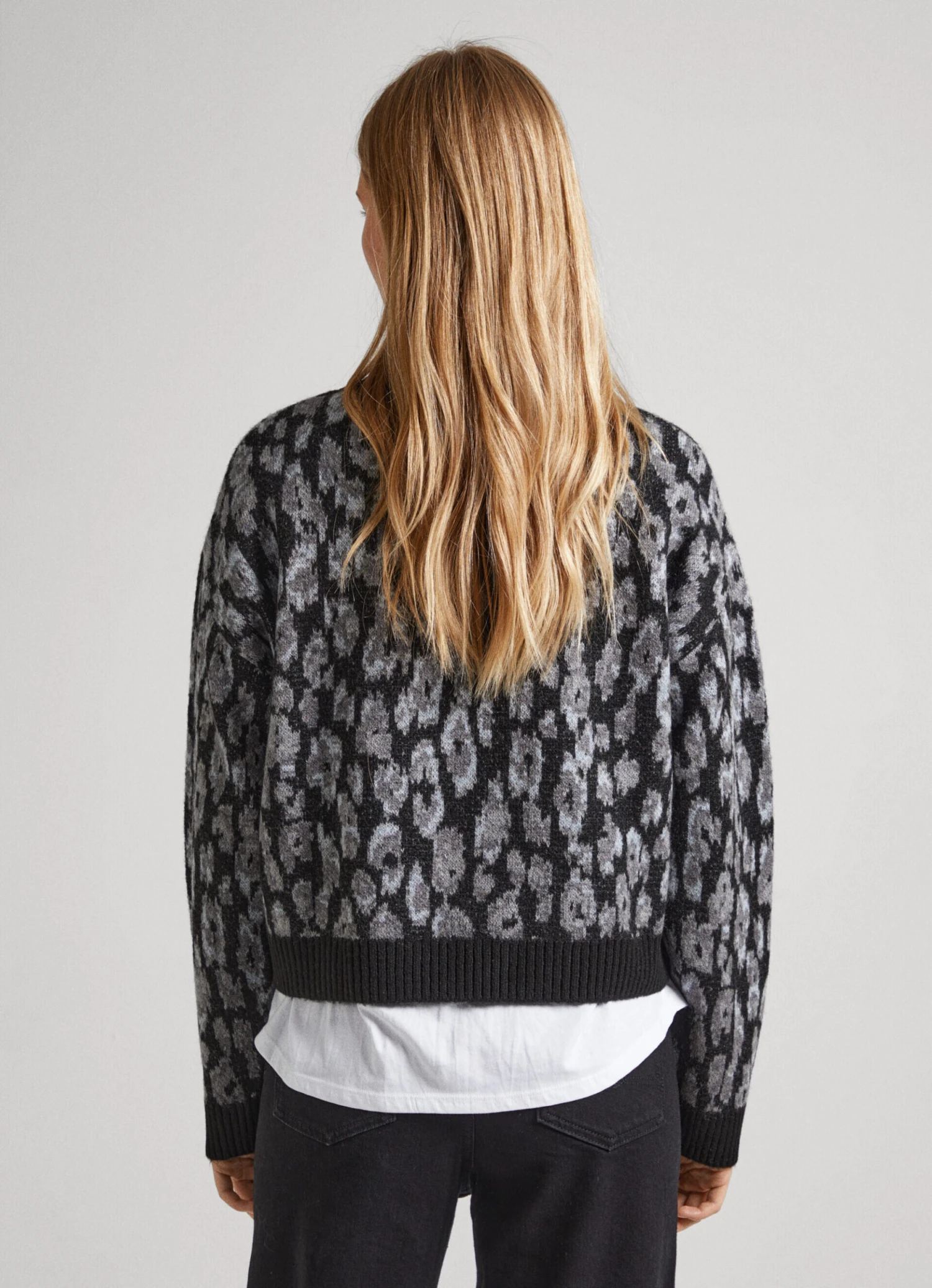 KNIT JUMPER WITH ANIMAL PRINT 6 KNIT JUMPER WITH ANIMAL PRINT - Image 4