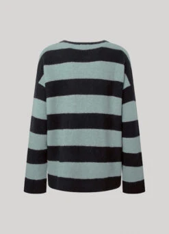 KNIT JUMPER WITH STRIPED PRINT 12 KNIT JUMPER WITH STRIPED PRINT -Winter Clothes Store PL702096 660 02 FL