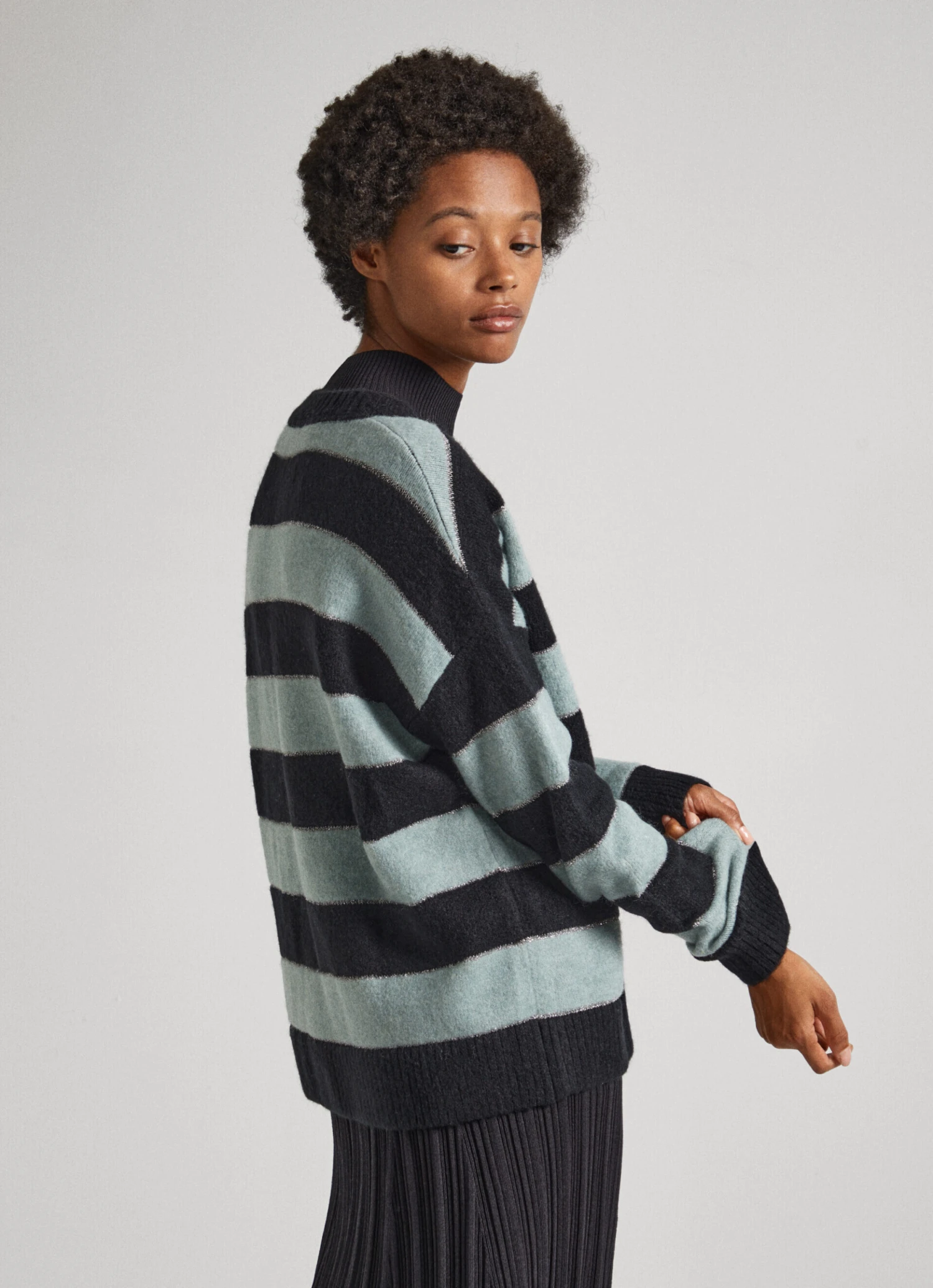 KNIT JUMPER WITH STRIPED PRINT 5 KNIT JUMPER WITH STRIPED PRINT - Image 4