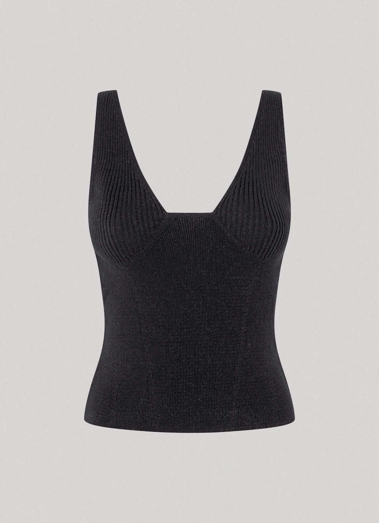 KNITTED TOP WITH V-NECKLINE 7 KNITTED TOP WITH V-NECKLINE - Image 5