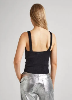 KNITTED TOP WITH V-NECKLINE 11 KNITTED TOP WITH V-NECKLINE -Winter Clothes Store PL702109 999 04 MO