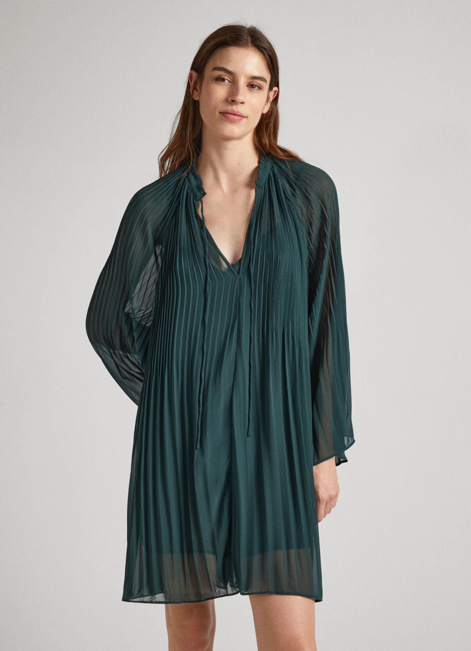 SHORT SEMI-SHEER DRESS 3 SHORT SEMI-SHEER DRESS