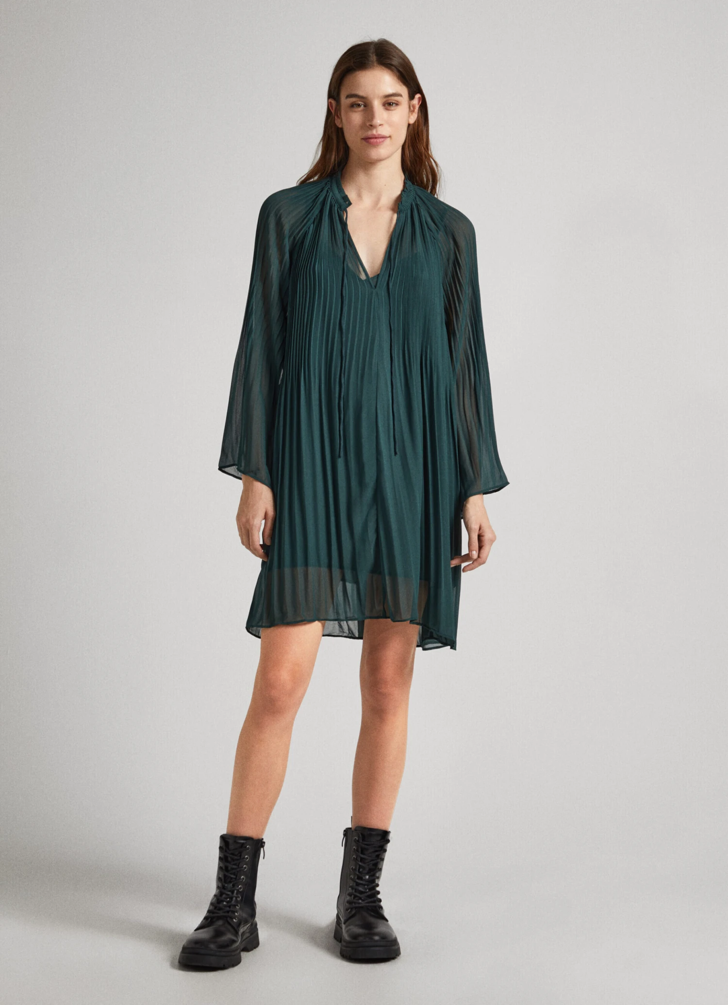 SHORT SEMI-SHEER DRESS 4 SHORT SEMI-SHEER DRESS - Image 2