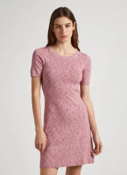 COTTON MELANGE DRESS