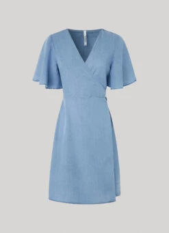 TENCEL WRAP DRESS -Winter Clothes Store PL953345 551 01 FL