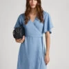 TENCEL WRAP DRESS -Winter Clothes Store PL953345 551 01 MO
