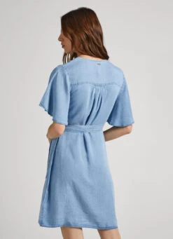 TENCEL WRAP DRESS -Winter Clothes Store PL953345 551 04 MO