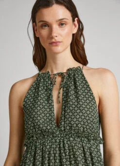 GEOMETRIC PRINT CHIFFON DRESS 12 GEOMETRIC PRINT CHIFFON DRESS -Winter Clothes Store PL953350 0AA 04 MO