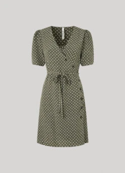 GEOMETRIC PRINT DRESS -Winter Clothes Store PL953355 0AA 01 FL