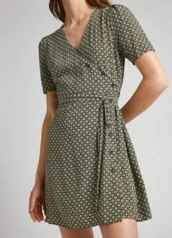 GEOMETRIC PRINT DRESS -Winter Clothes Store PL953355 0AA 03 MO