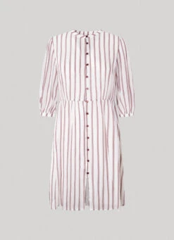 STRIPE PRINT DRESS -Winter Clothes Store PL953356 0AA 01 FL
