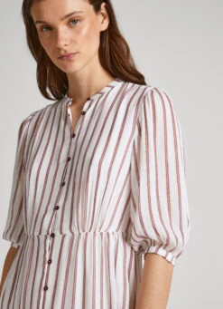 STRIPE PRINT DRESS -Winter Clothes Store PL953356 0AA 03 MO