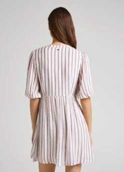 STRIPE PRINT DRESS -Winter Clothes Store PL953356 0AA 04 MO