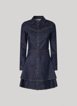 2-LAYER DENIM DRESS -Winter Clothes Store PL953375 000 01 FL