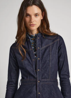 2-LAYER DENIM DRESS -Winter Clothes Store PL953375 000 03 MO