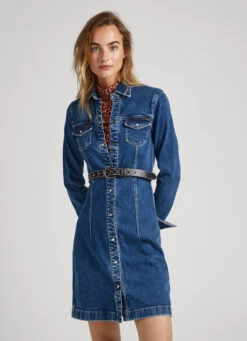 SLIM FIT DENIM DRESS