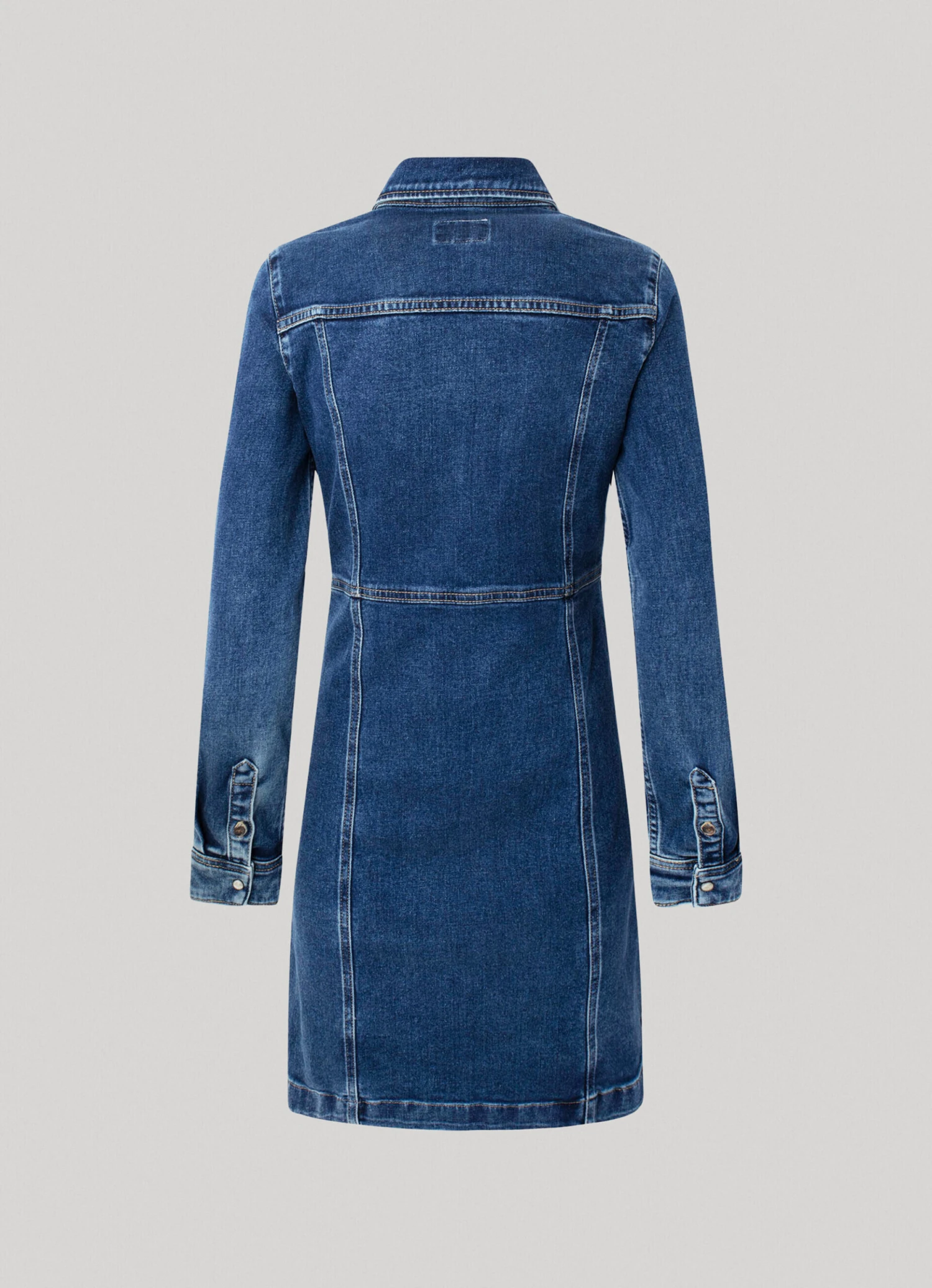 SLIM FIT DENIM DRESS 8 SLIM FIT DENIM DRESS - Image 6