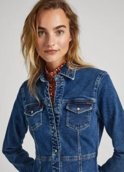 SLIM FIT DENIM DRESS 11 SLIM FIT DENIM DRESS -Winter Clothes Store PL953376 000 03 MO