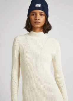 REGULAR FIT RIBBED DRESS