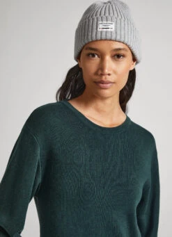 V-NECK TENCEL DRESS -Winter Clothes Store PL953385 692 03 MO