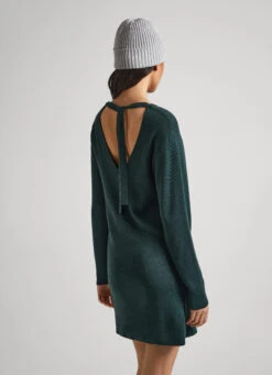 V-NECK TENCEL DRESS -Winter Clothes Store PL953385 692 05 MO