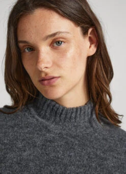 TURTLENECK DRESS WITH LOGO -Winter Clothes Store PL953387 963 04 MO