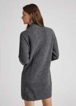 TURTLENECK DRESS WITH LOGO -Winter Clothes Store PL953387 963 05 MO