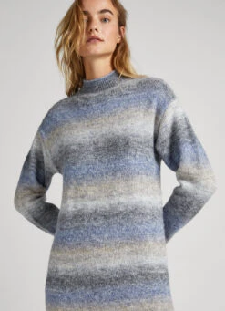 FADED EFFECT MELANGE DRESS -Winter Clothes Store PL953388 0AA 04 MO