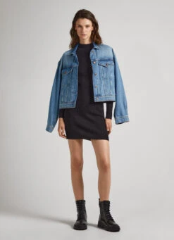 PERKINS NECK TENCEL DRESS -Winter Clothes Store PL953389 999 02 MO