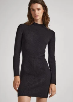 PERKINS NECK TENCEL DRESS