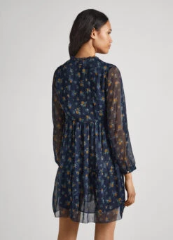 FLORAL PRINT CHIFFON DRESS -Winter Clothes Store PL953394 0AA 04 MO