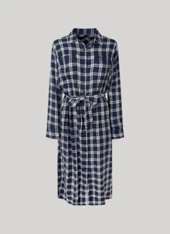 CHECKED DRESS WITH BELT -Winter Clothes Store PL953395 0AA 01 FL