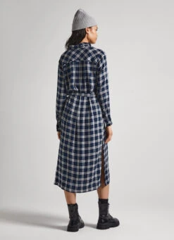 CHECKED DRESS WITH BELT -Winter Clothes Store PL953395 0AA 05 MO